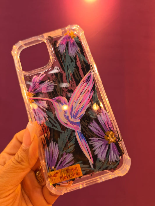 Case colibrí morado